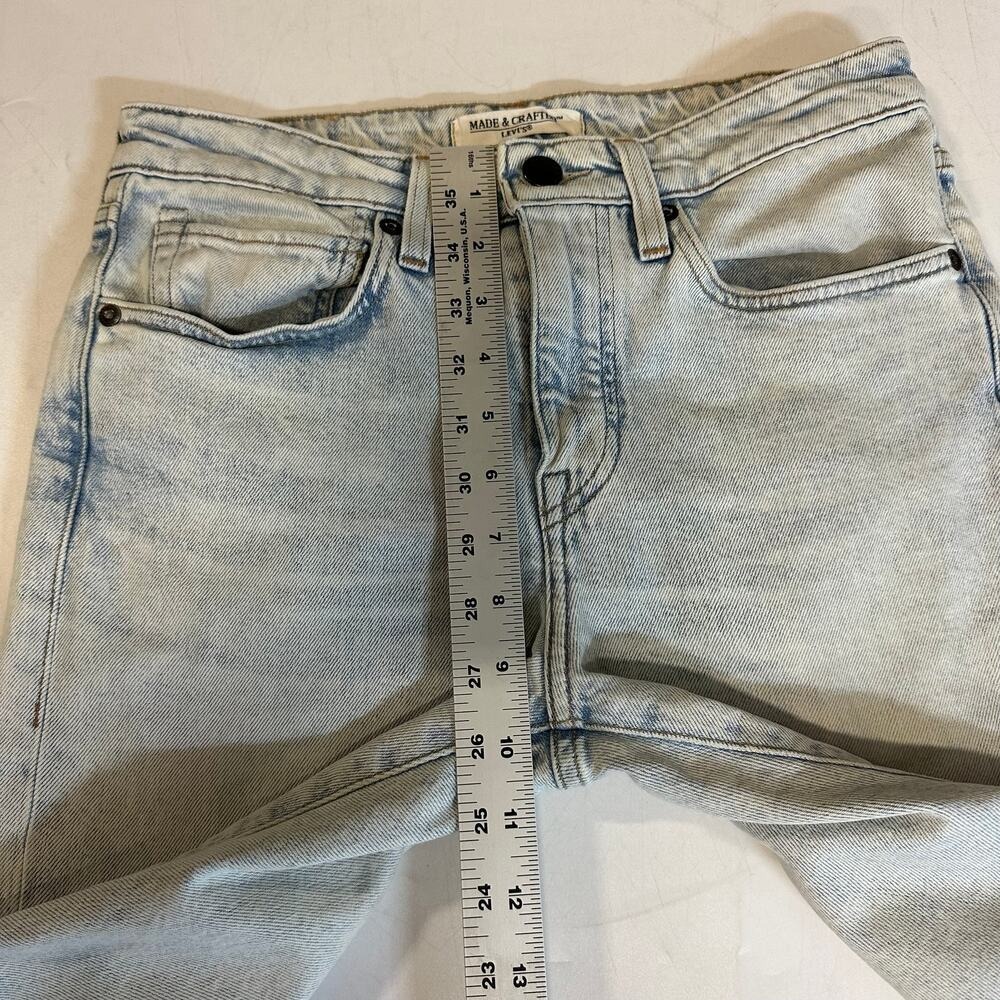 Levi's‎ Made & Crafted Needle Narrow Jeans Womens 29 Light Wash Blue Denim Slim - Picture 10 of 11
